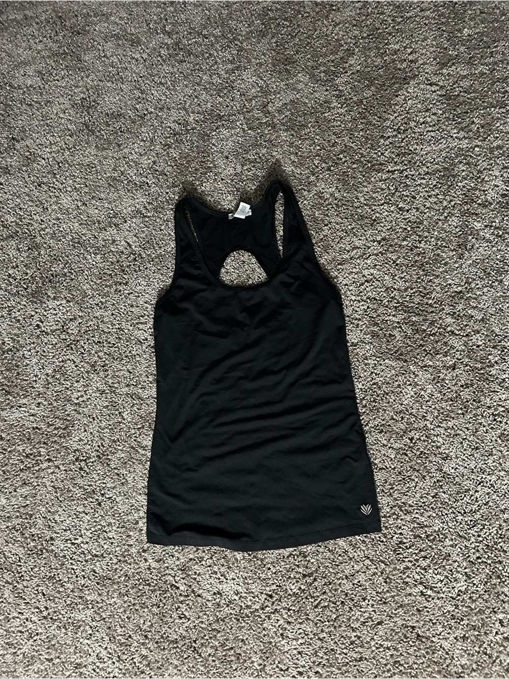 Forever 21 Black Racerback Tank with Back Cutout